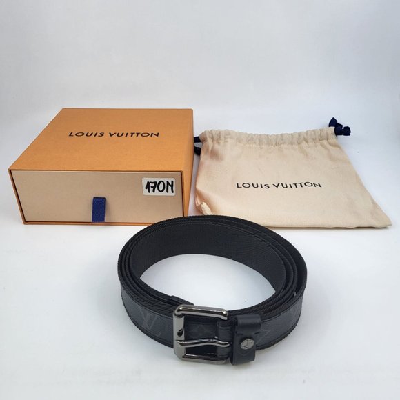 Louis Vuitton Men's Monogram Eclipse Signature Extra Long Belt - Picture 14 of 15